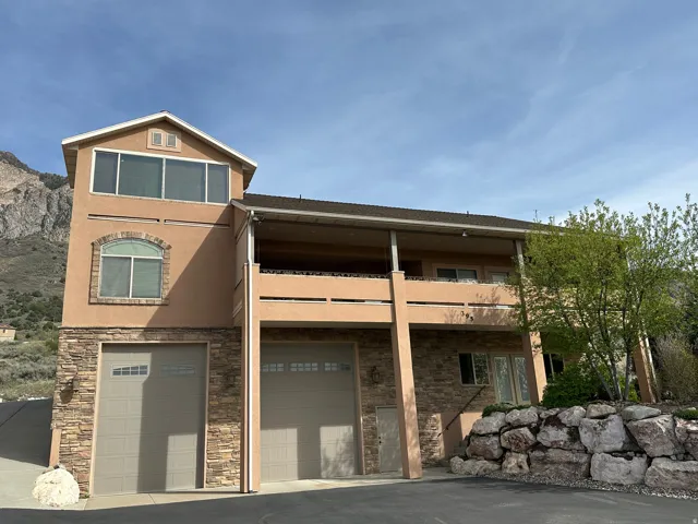 Massive 43' deep, 14' high RV garage for all you toys