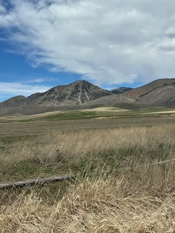 View of mountain background with rural landscape