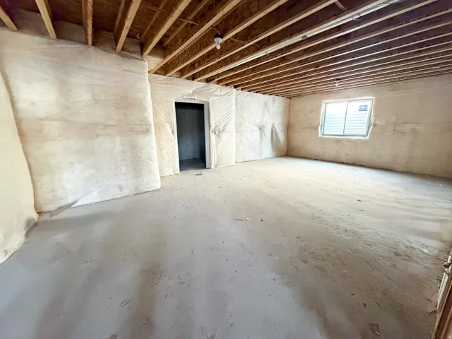 View of below grade area