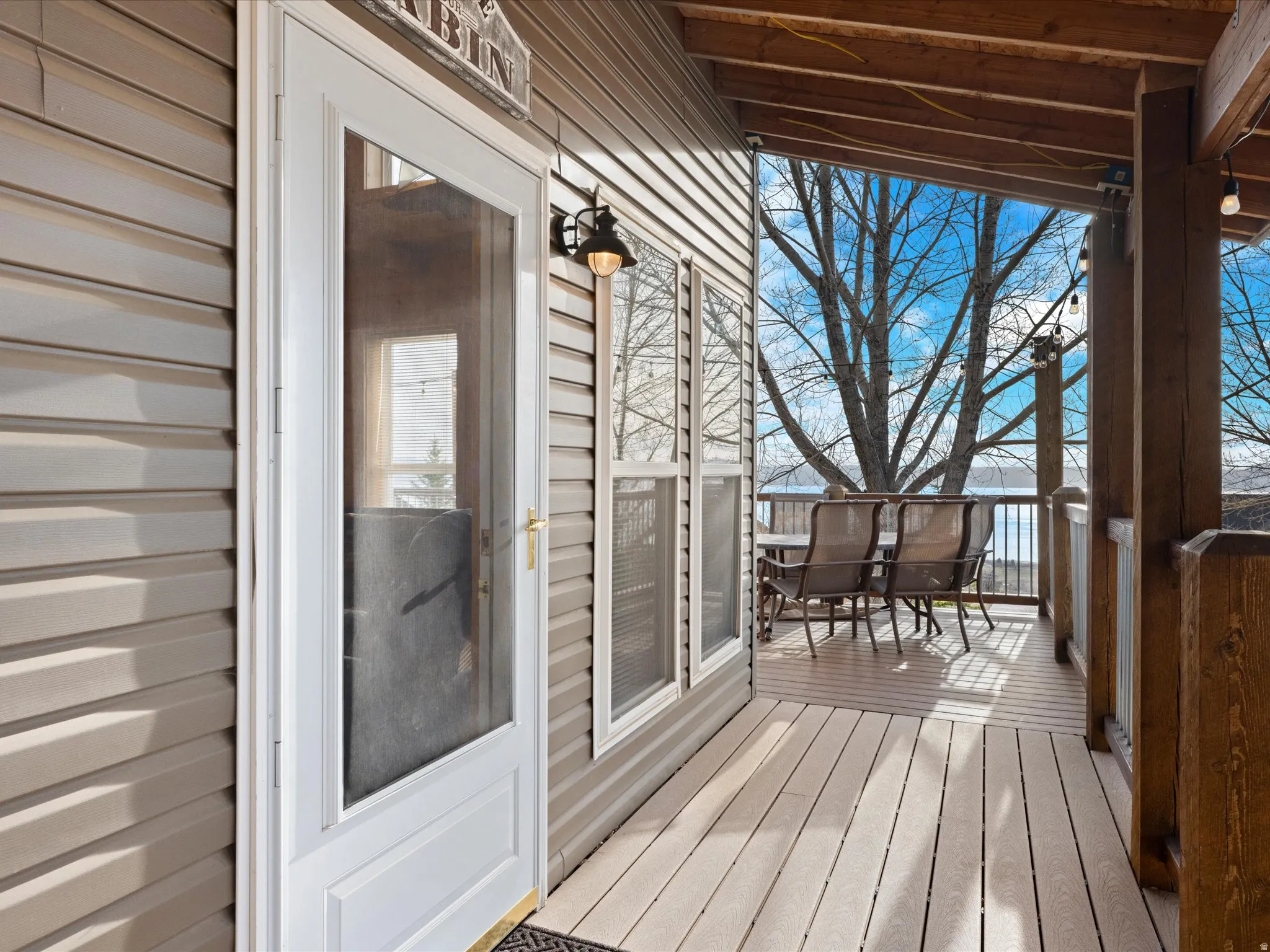 View of deck
