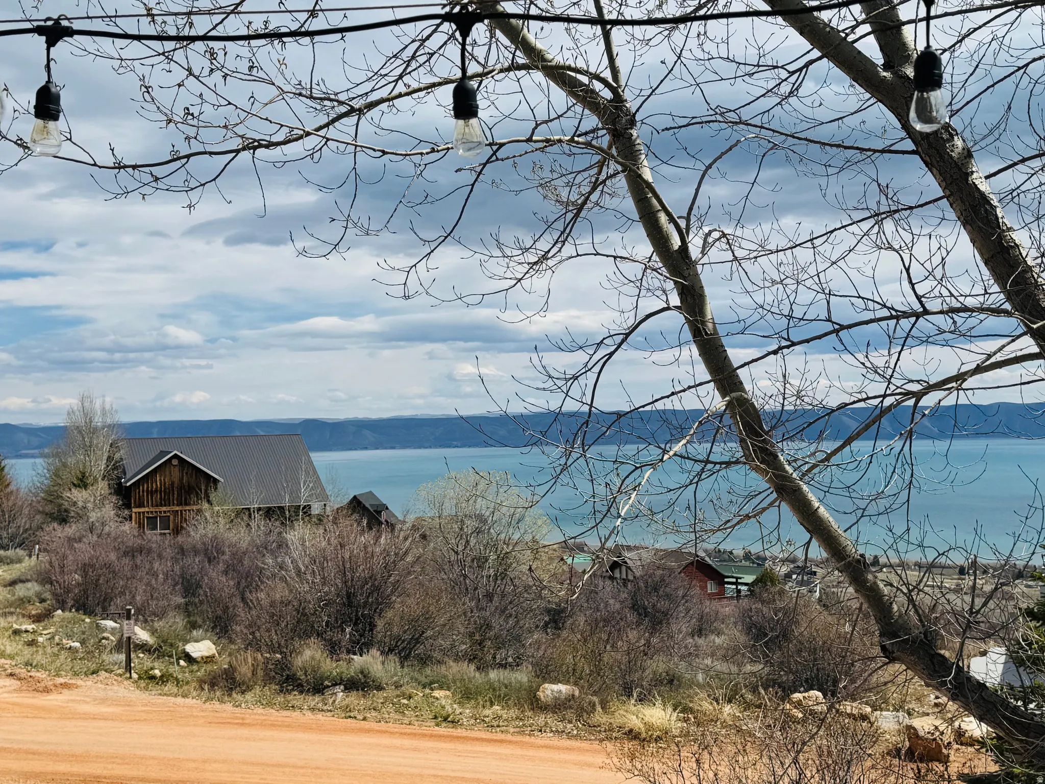 Water view featuring a mountainous background