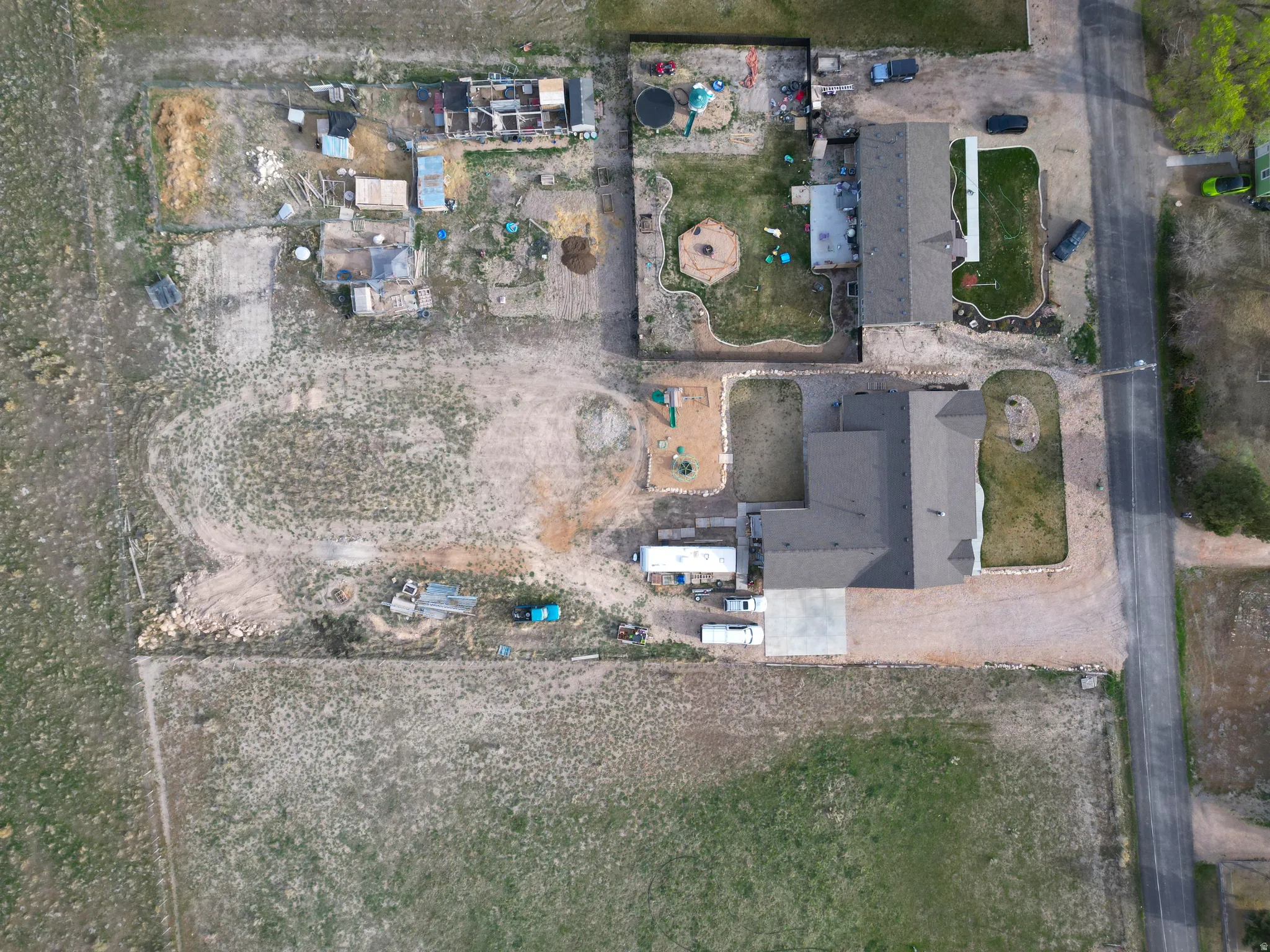 Aerial view of property's location