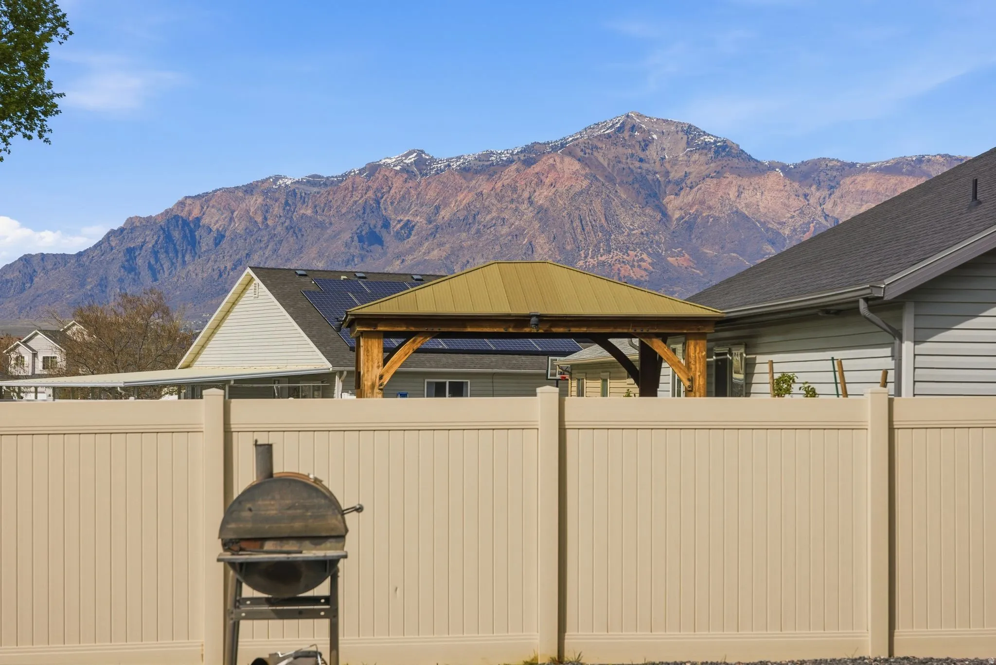 View of mountain background