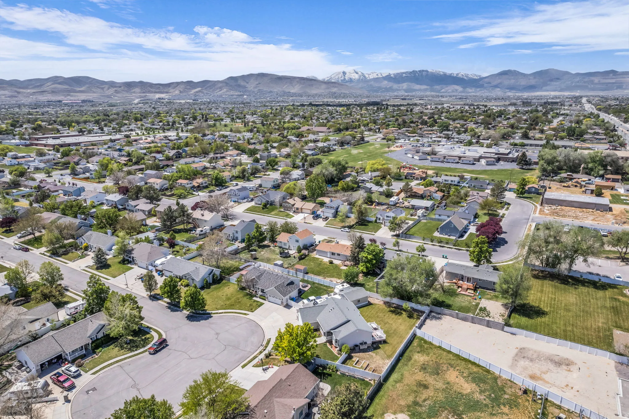 Drone / aerial view of mountains