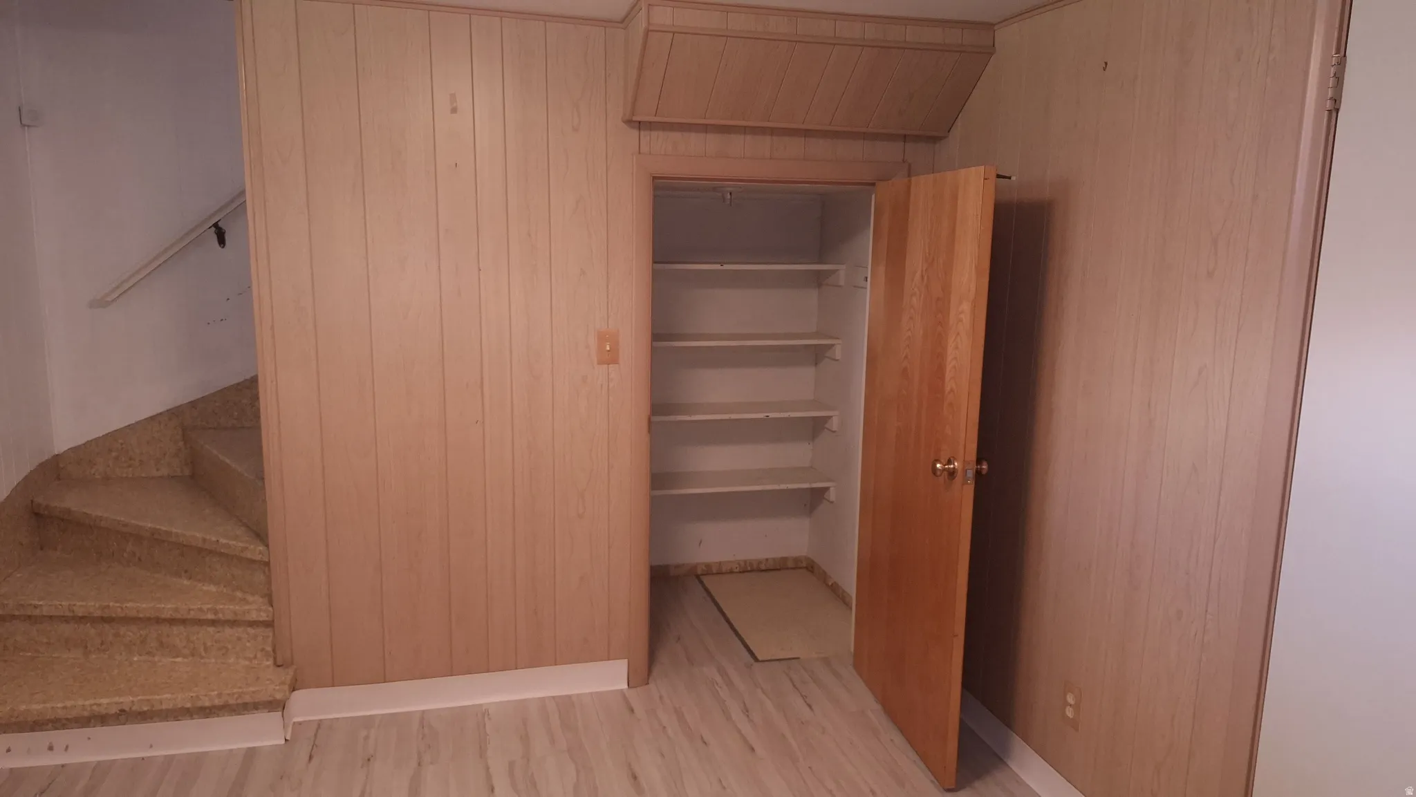 Daylight basement entryway looking West