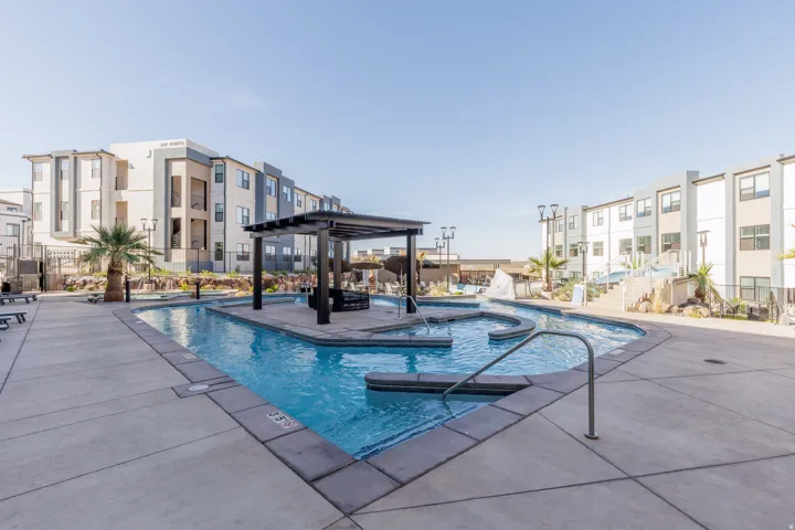 Lazy river in community pool