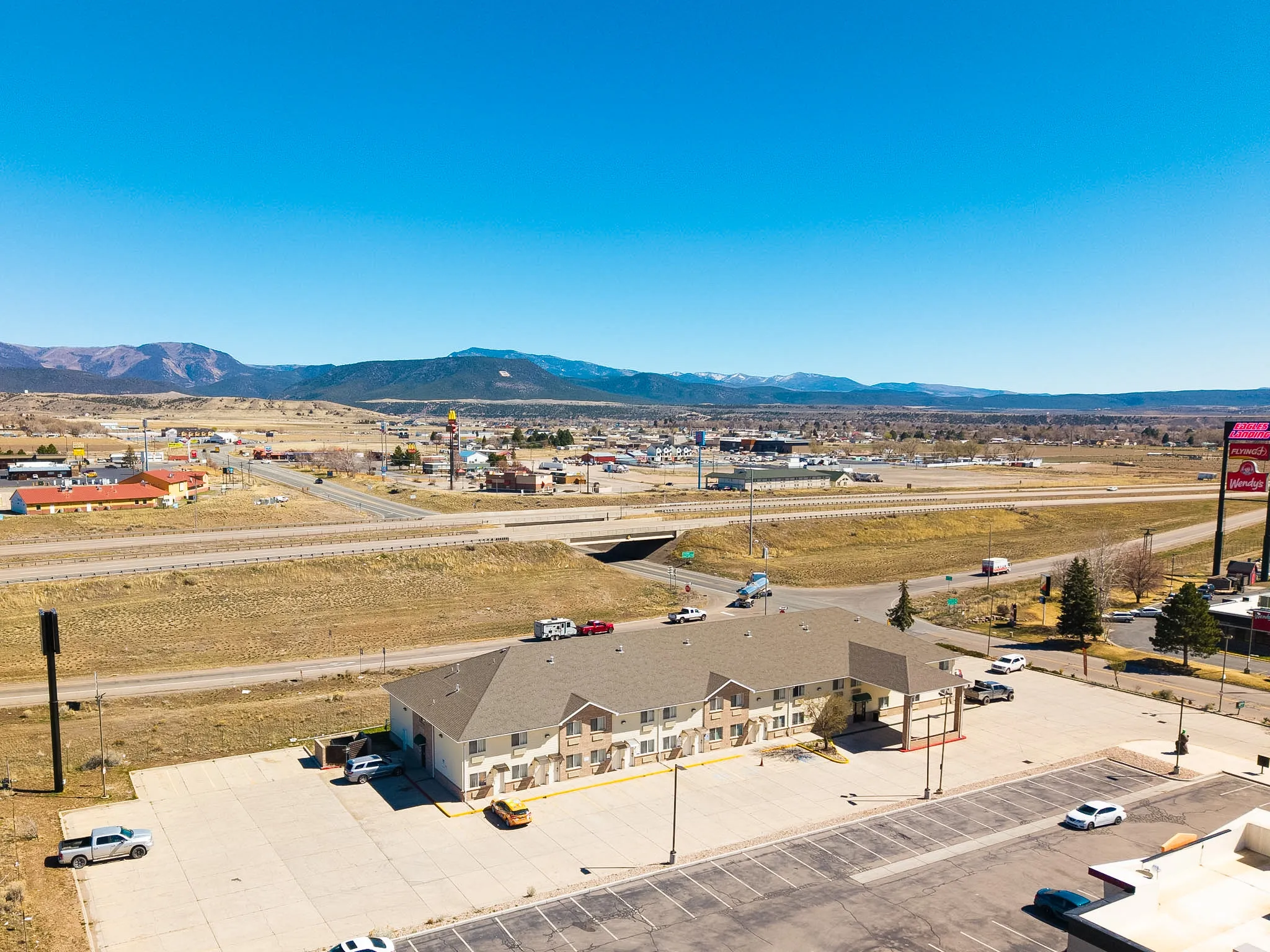 Bird's eye view of mountains