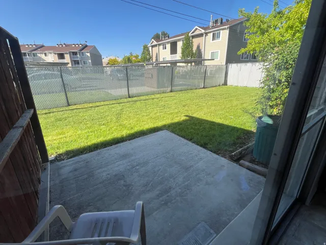 Back Yard and Patio for Unit 3