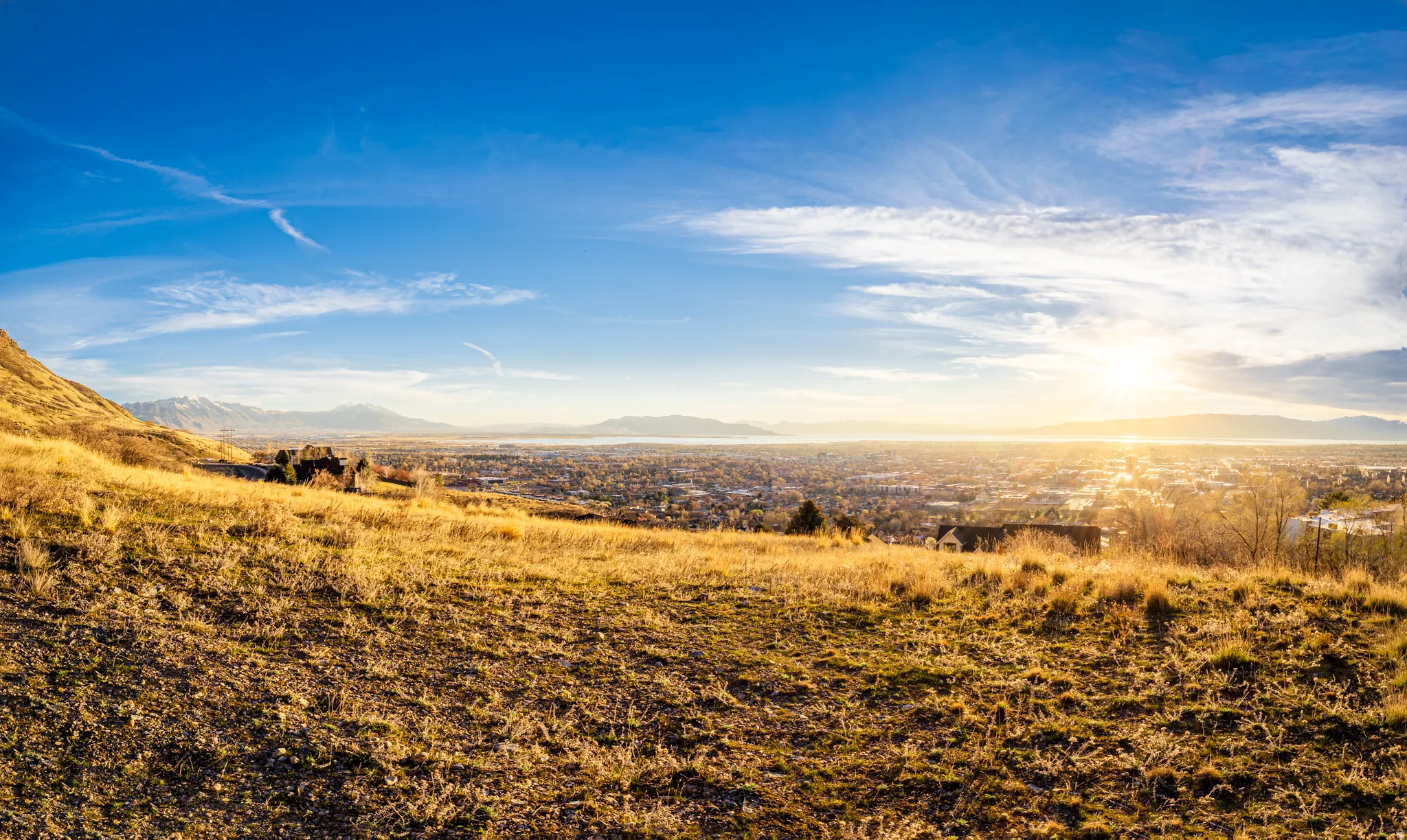 View of mountain background