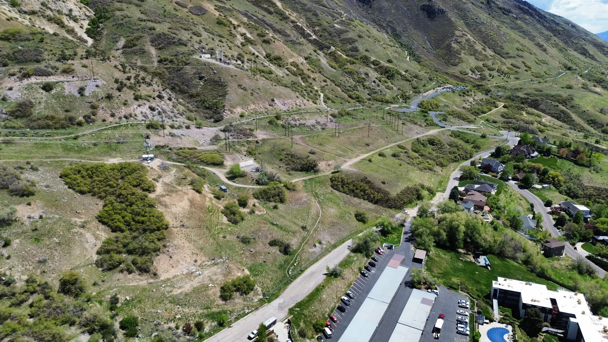 Bird's eye view of mountains