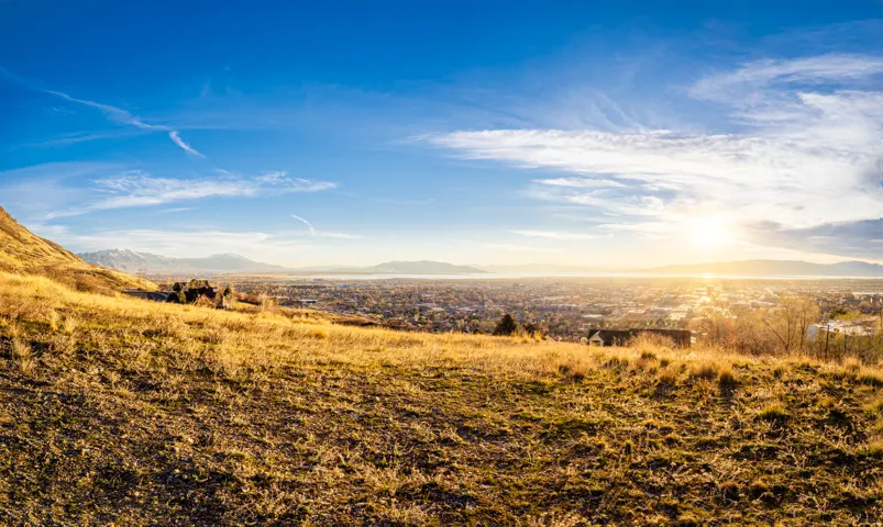 View of mountain background