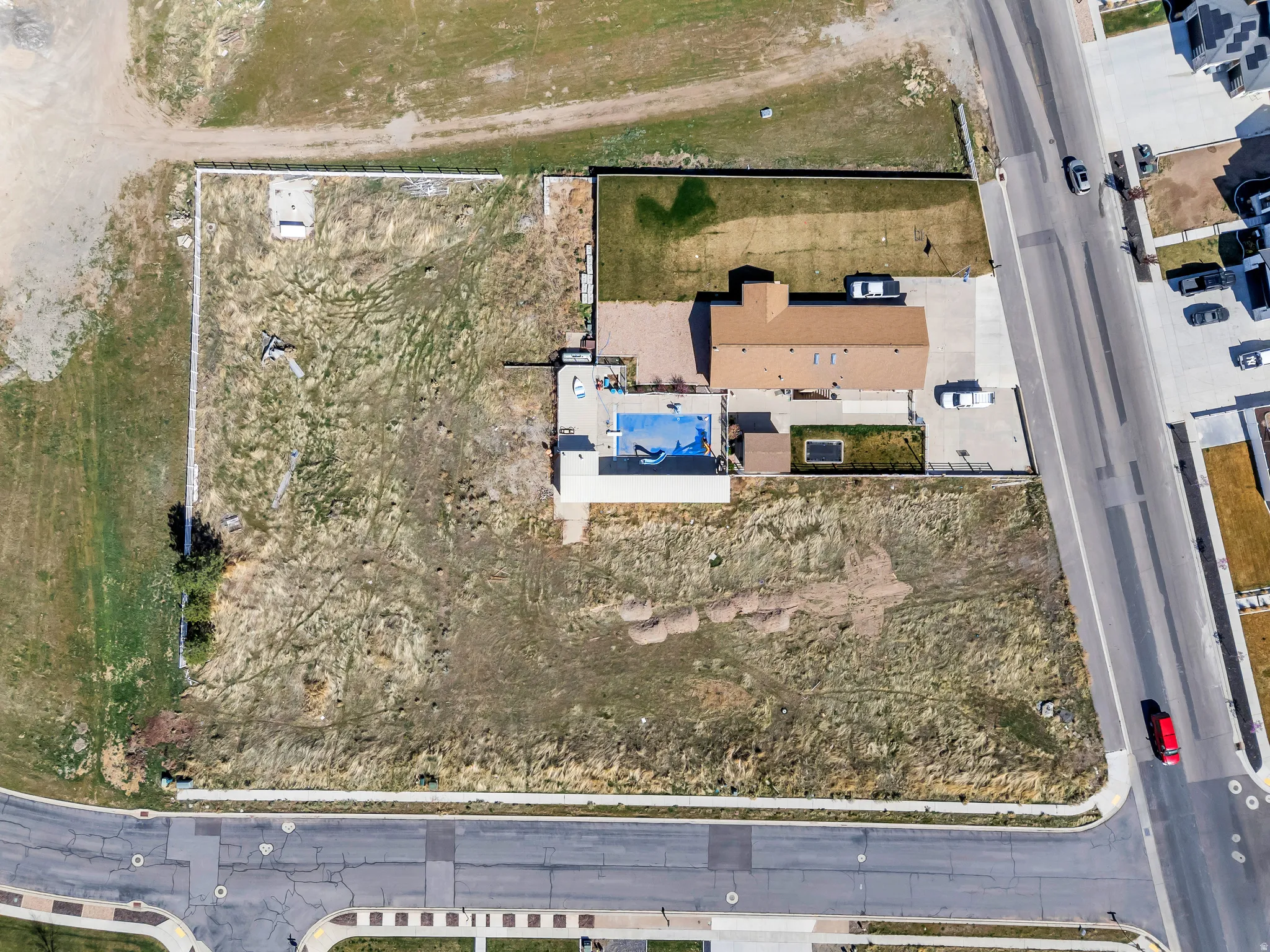 Aerial overview of property's location