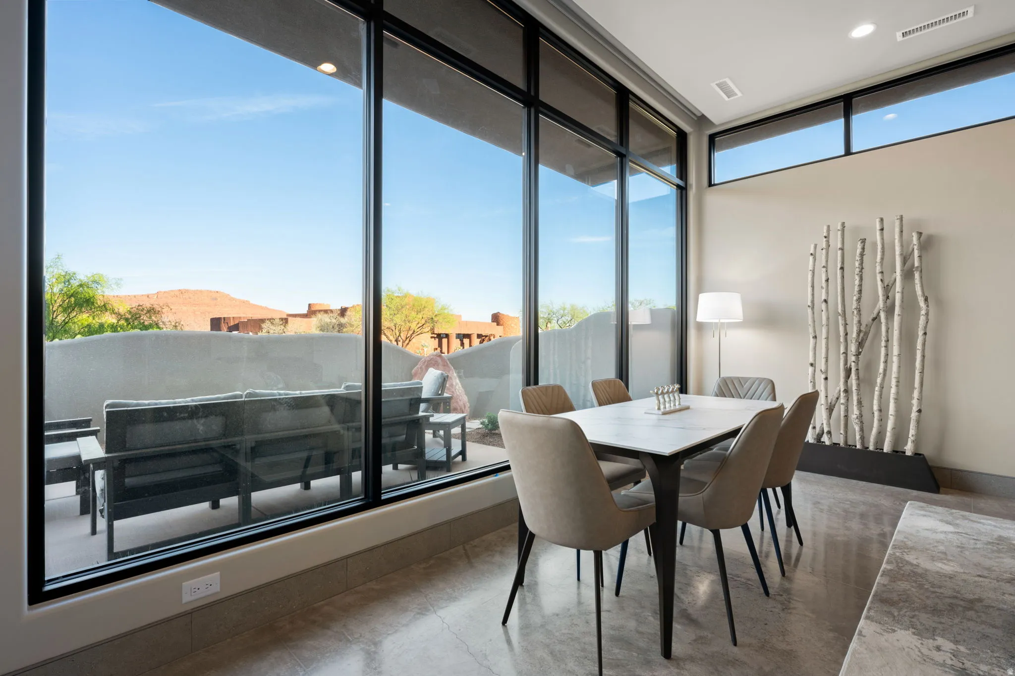 View of dining area