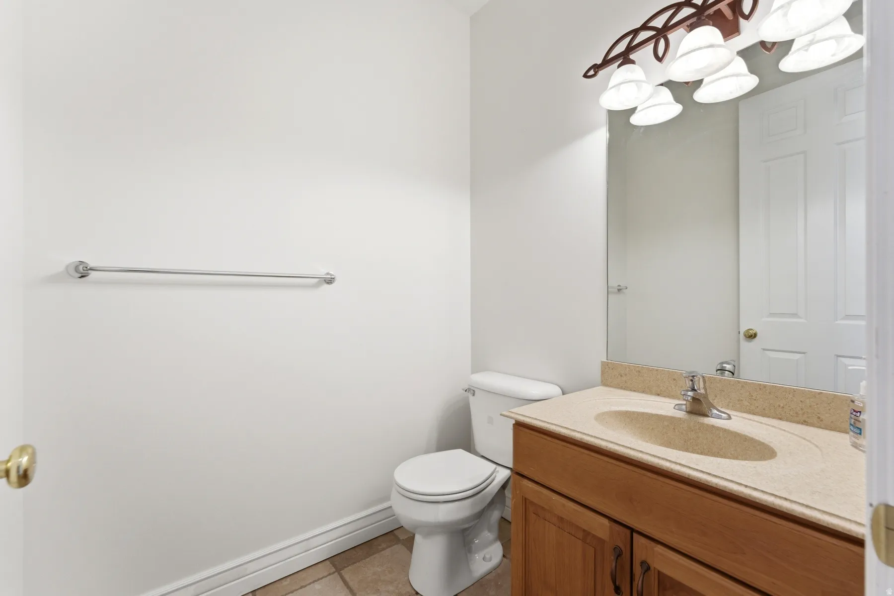 Powder room, next to the laundry.