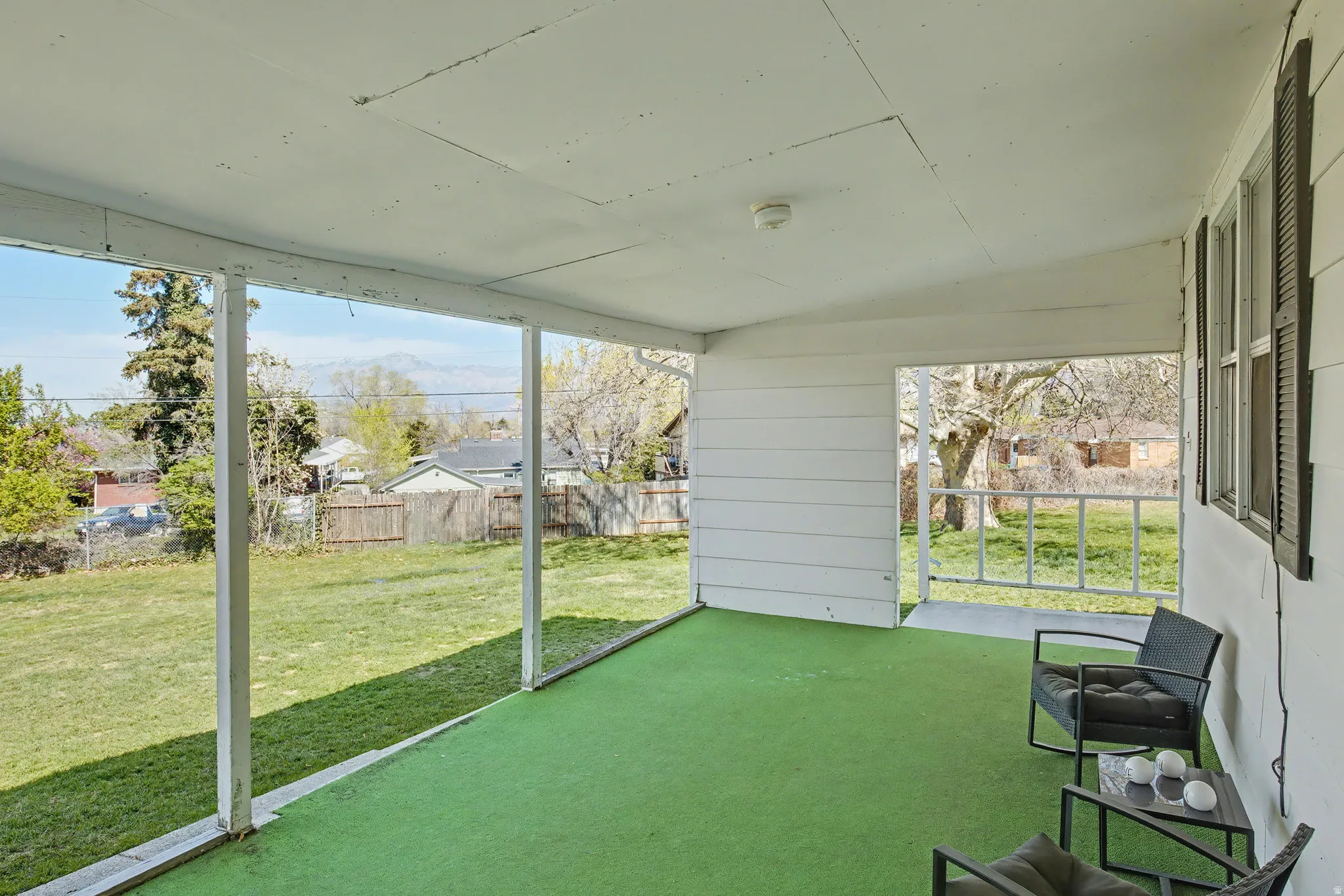 Covered patio alternate view