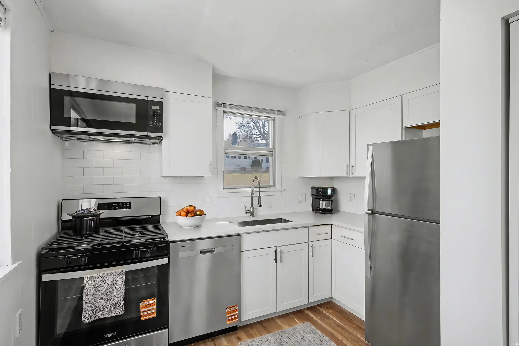 Updated Kitchen virtually staged