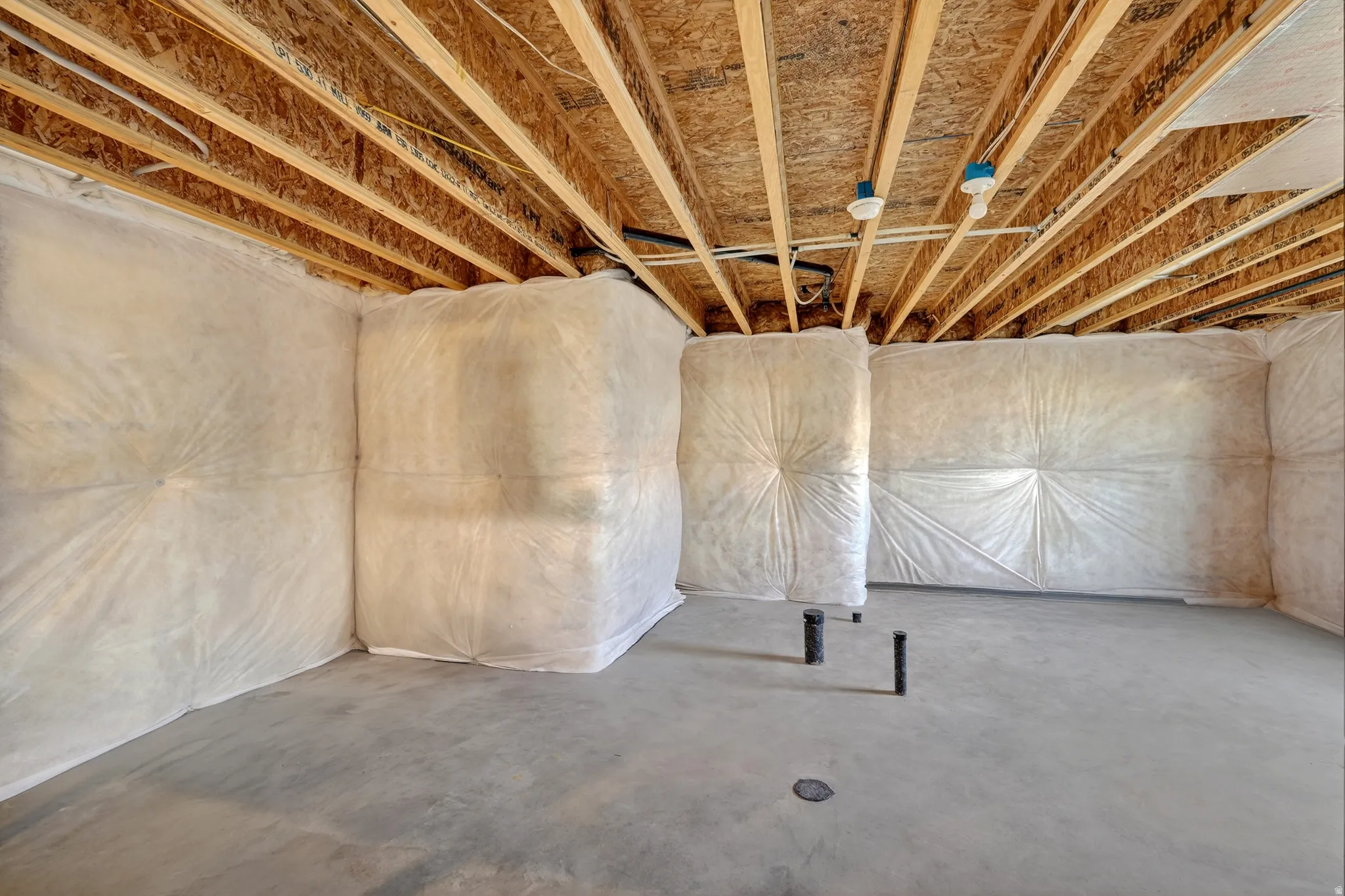 View of unfinished below grade area