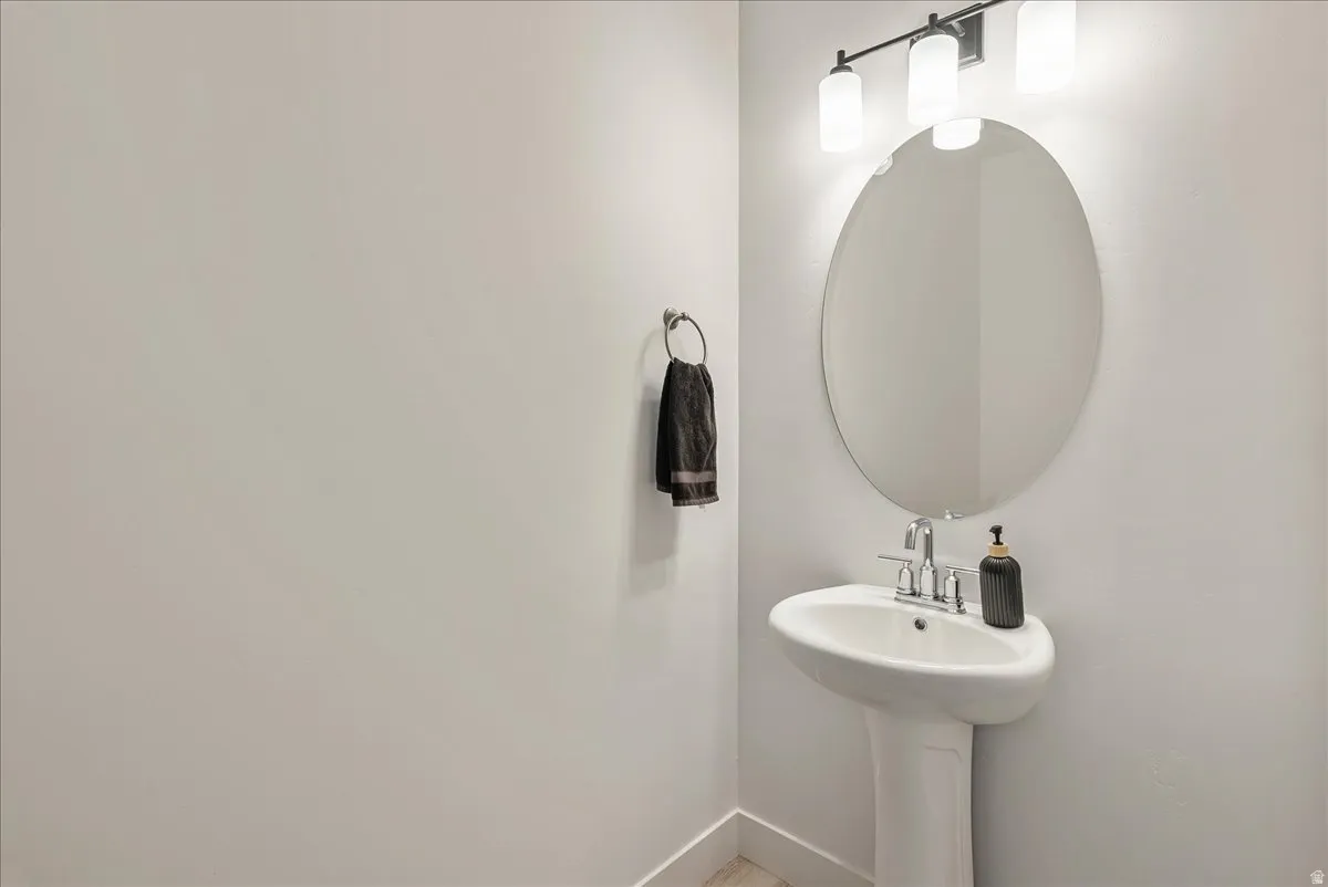 Bathroom with baseboards