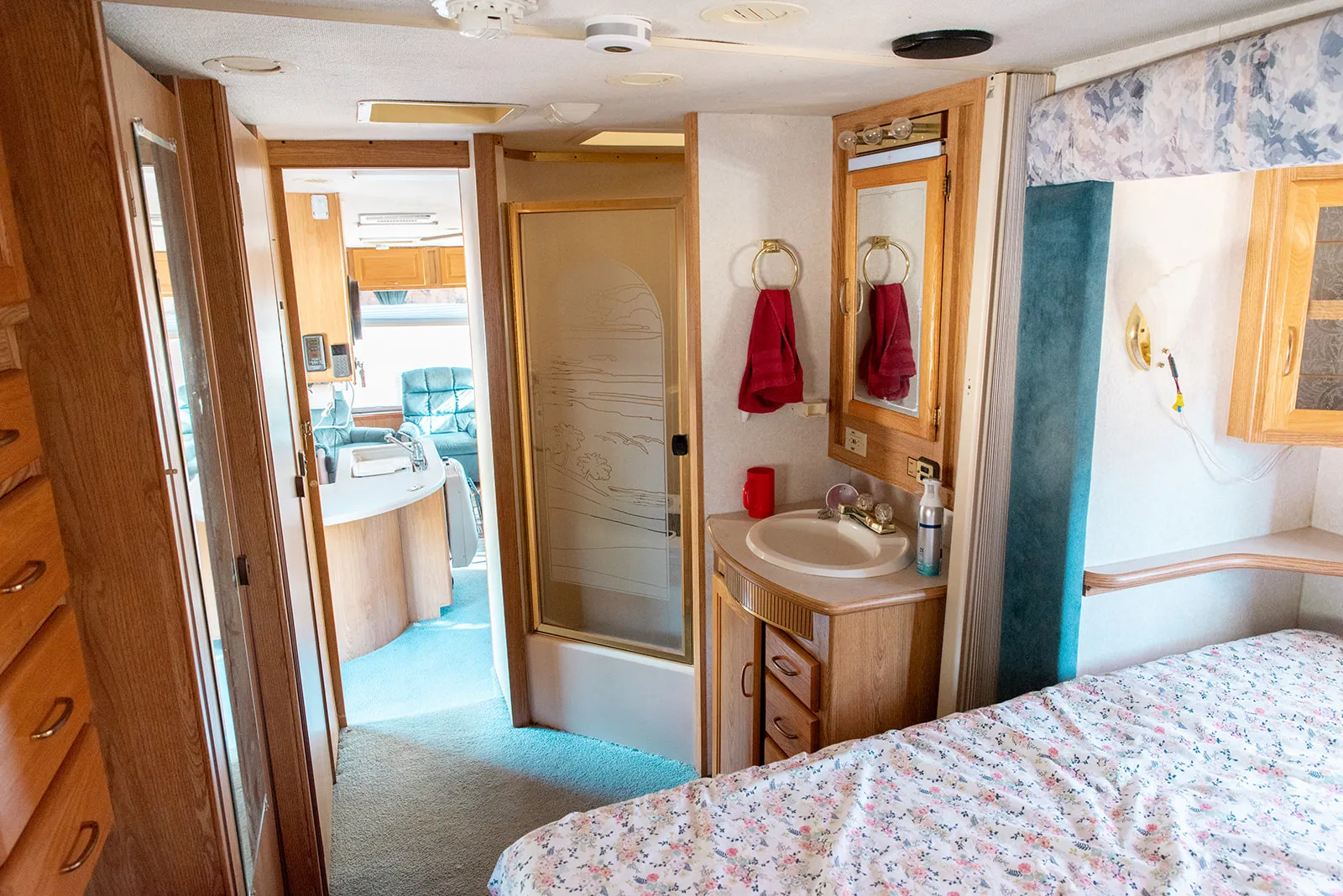Bedroom with a sink