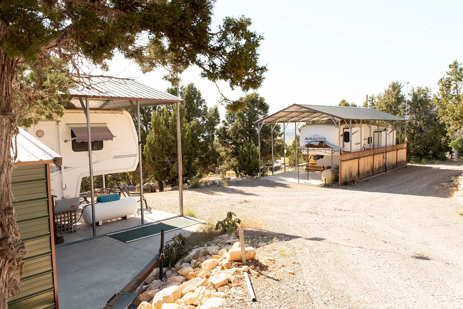 View of yard with a patio area and a carport