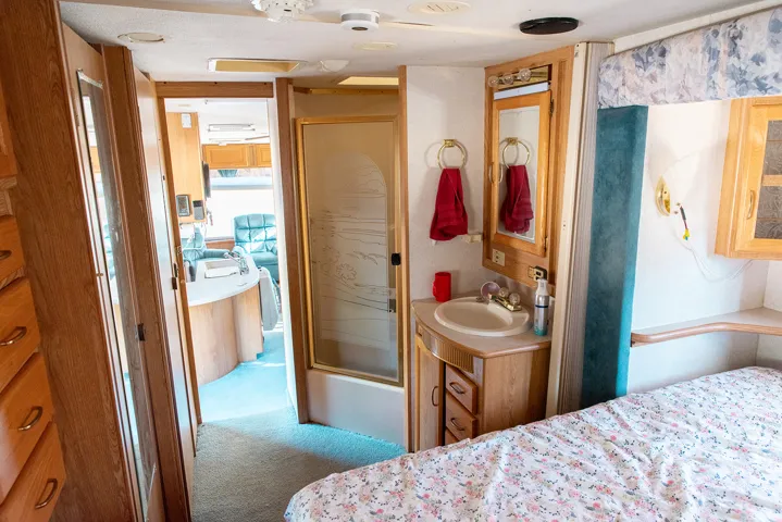 Bedroom with a sink