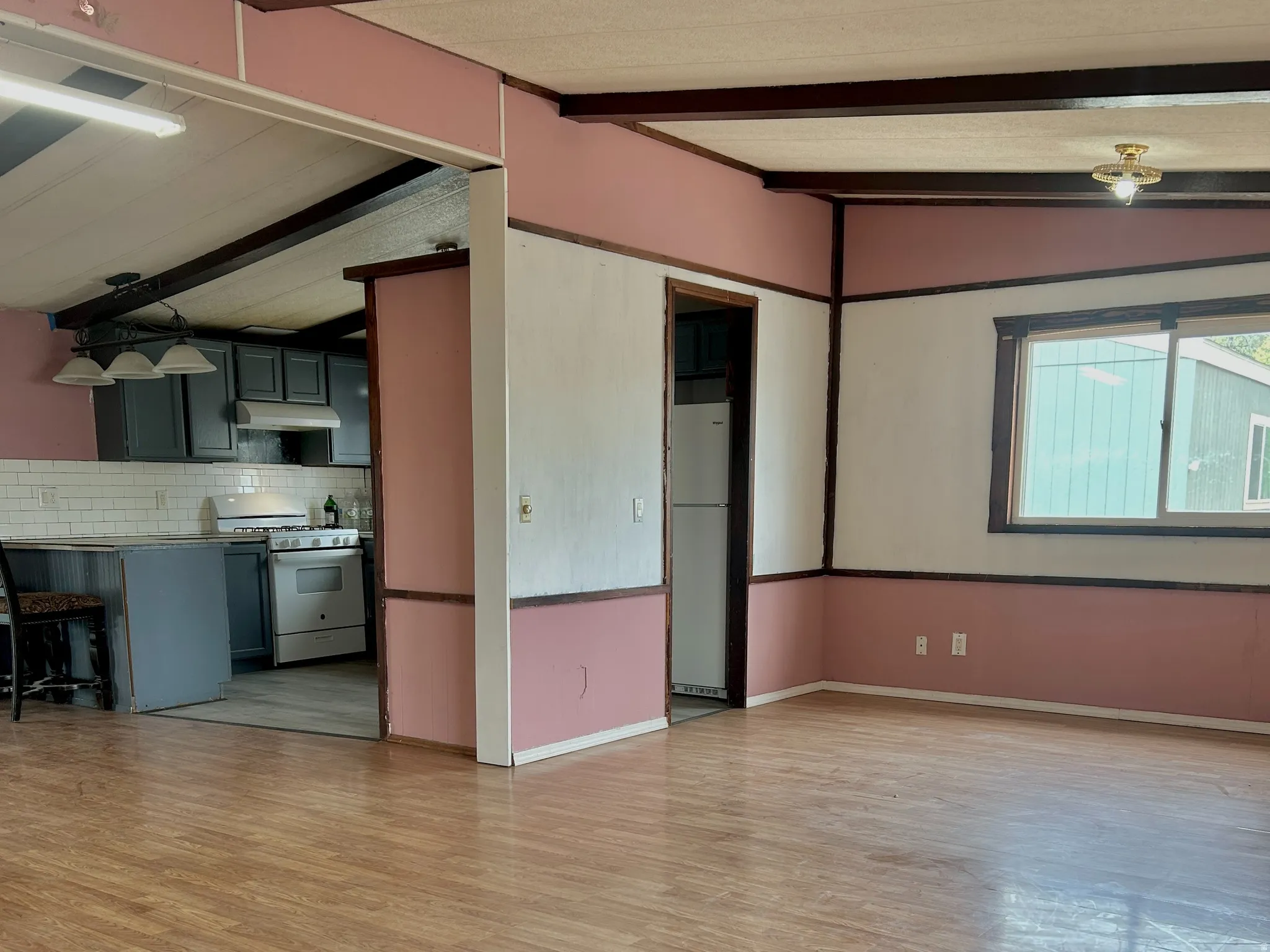 Living Area and Kitchen