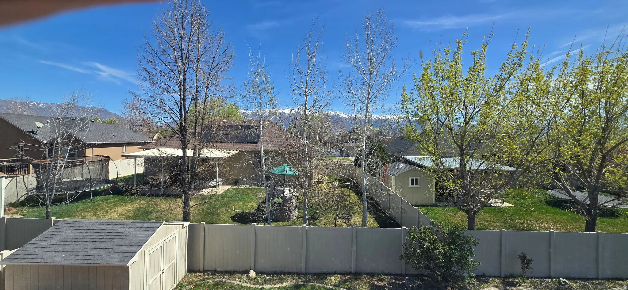 Mountain view from master bedroom