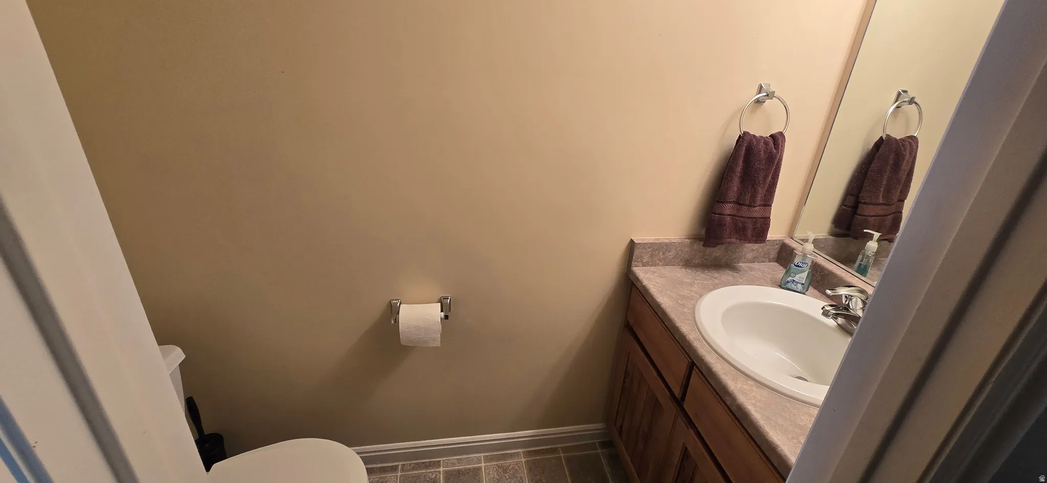 Half bath on 1st floor