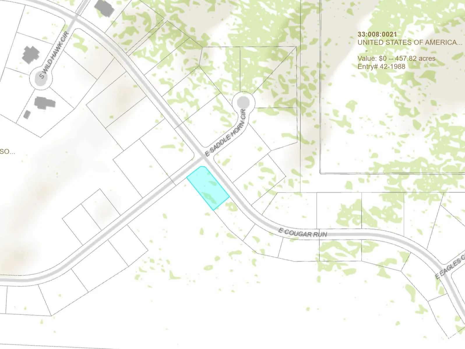 Map of parcels