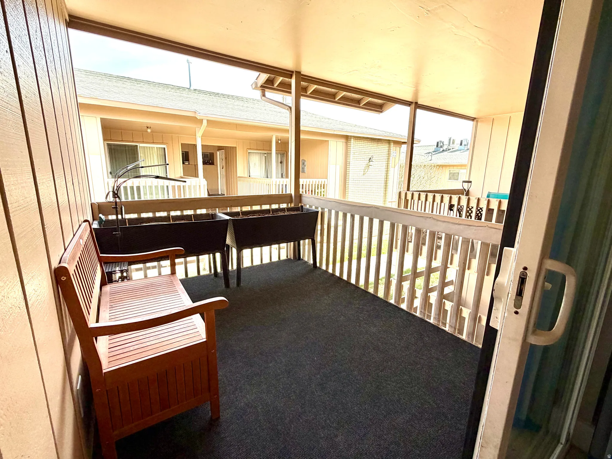 Balcony with a sunroom