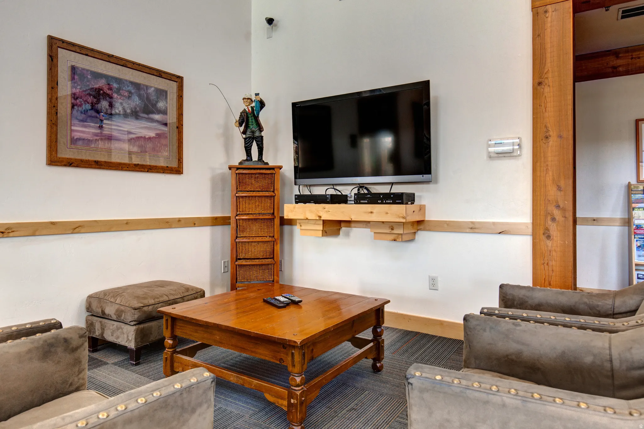 Living room featuring baseboards