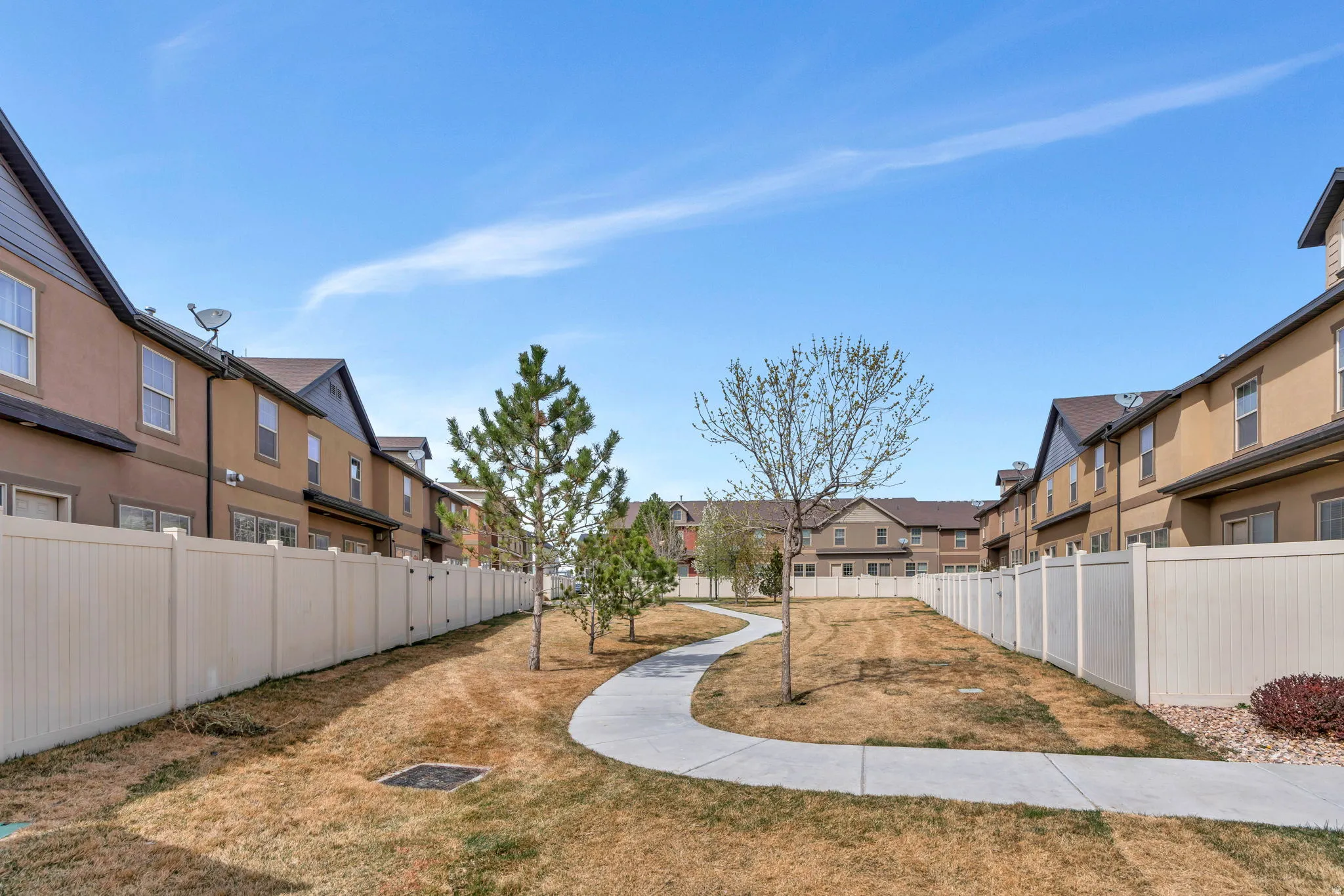 View of yard with a residential view