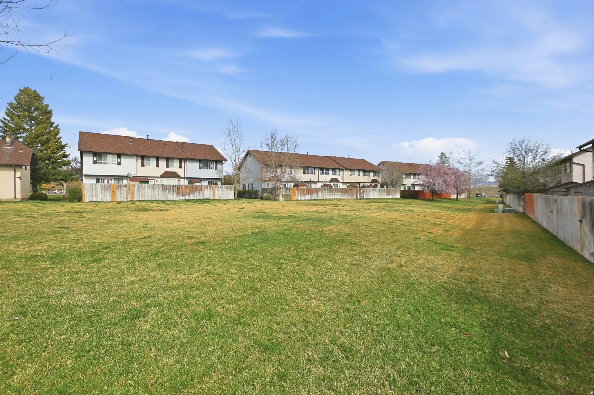 Huge Open Grass Area Off of Back Patio