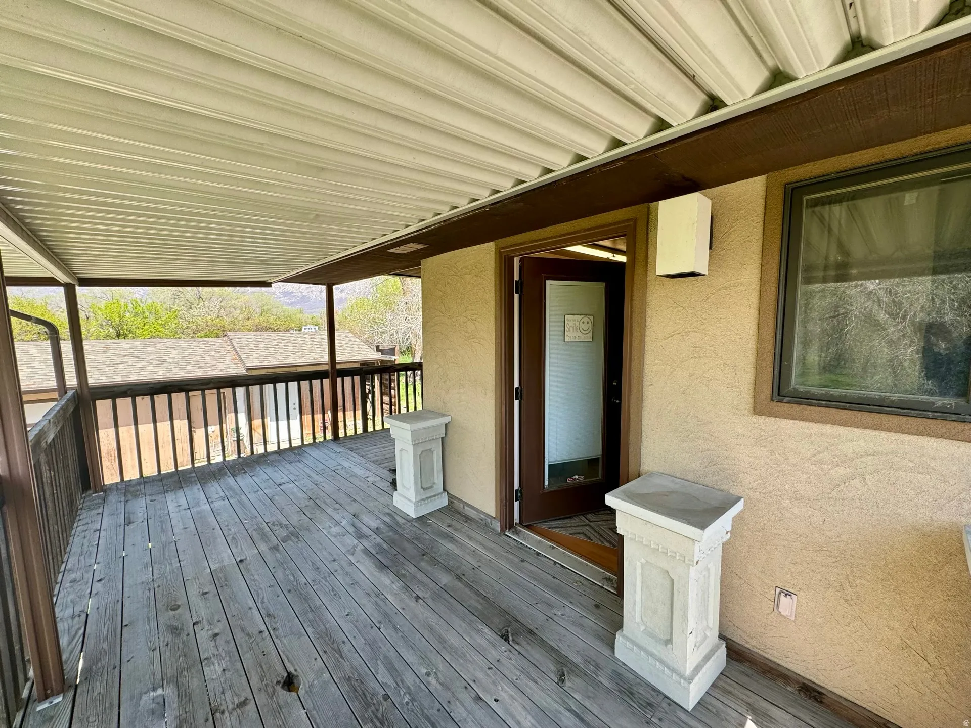 View of deck