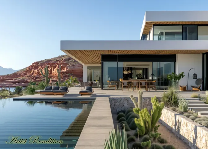 Rear view of property with a patio area, outdoor dining area, and stucco siding