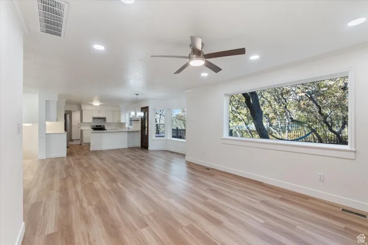 Large window in family room