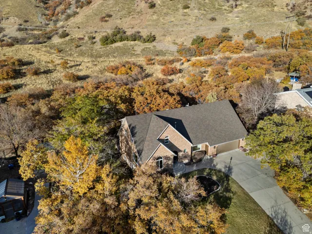 View from above of property