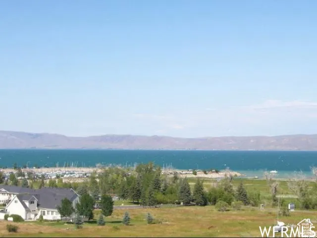 Water view with a mountainous background