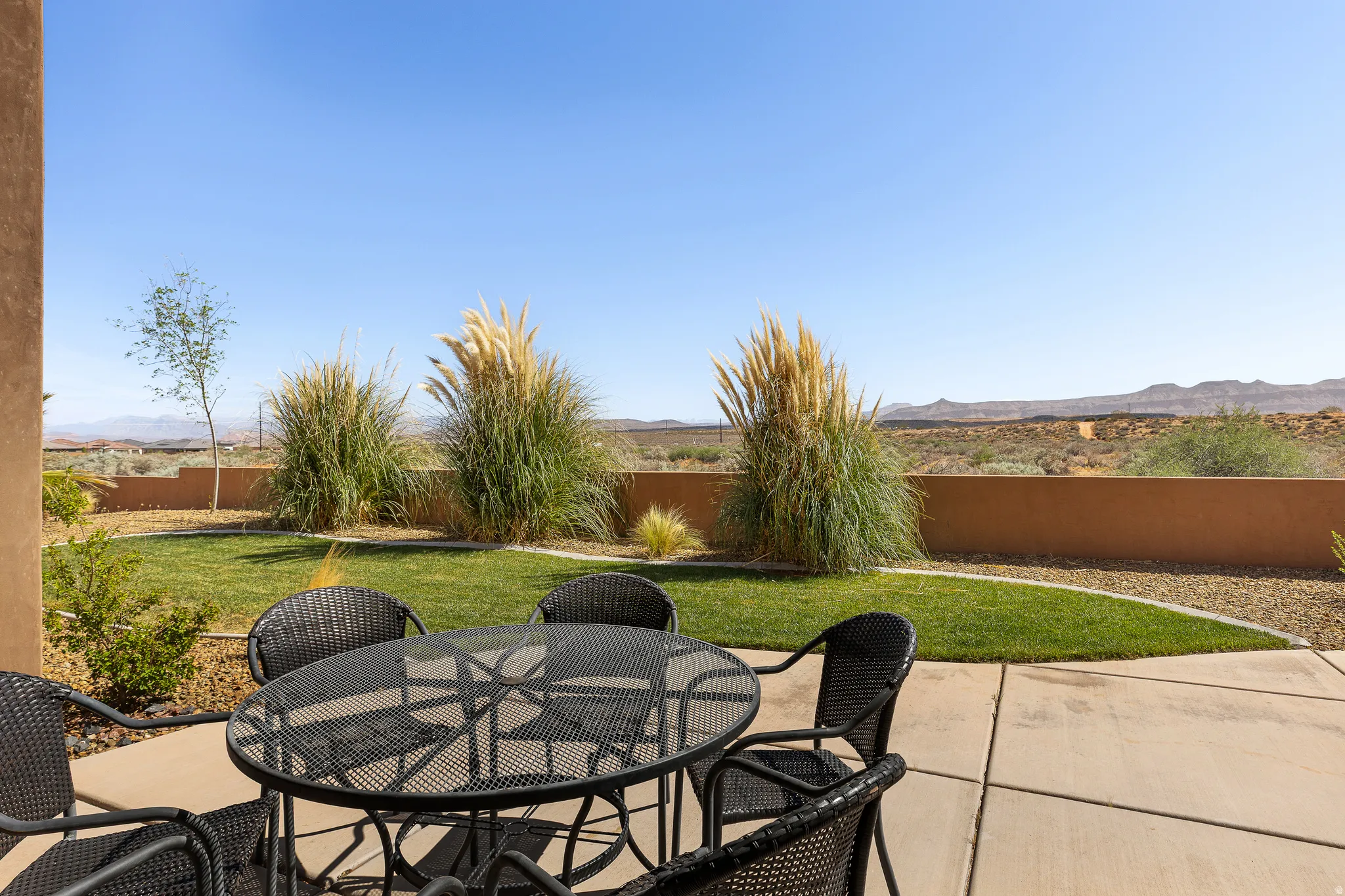 Covered Patio with Zion Views