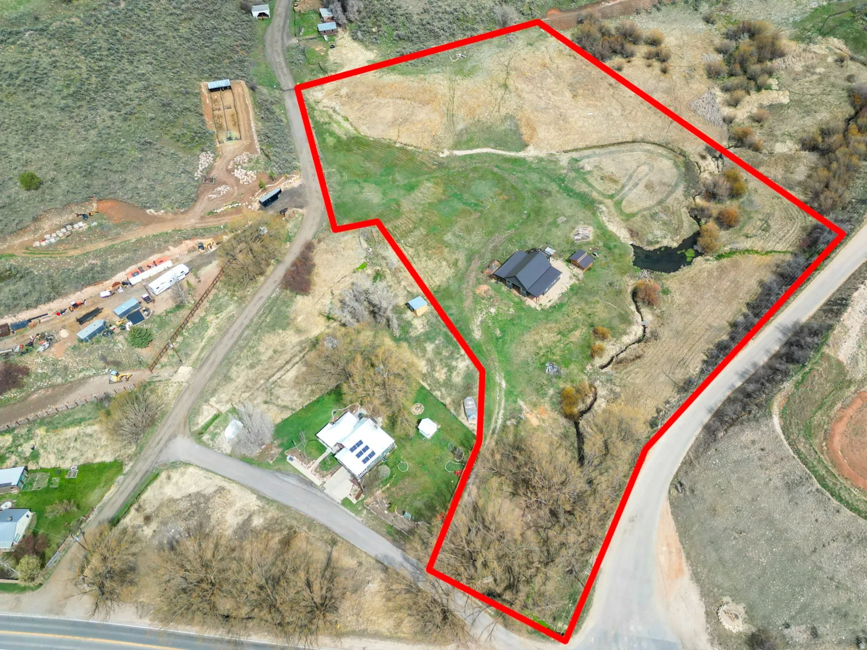 Map / location with property parcel outlined