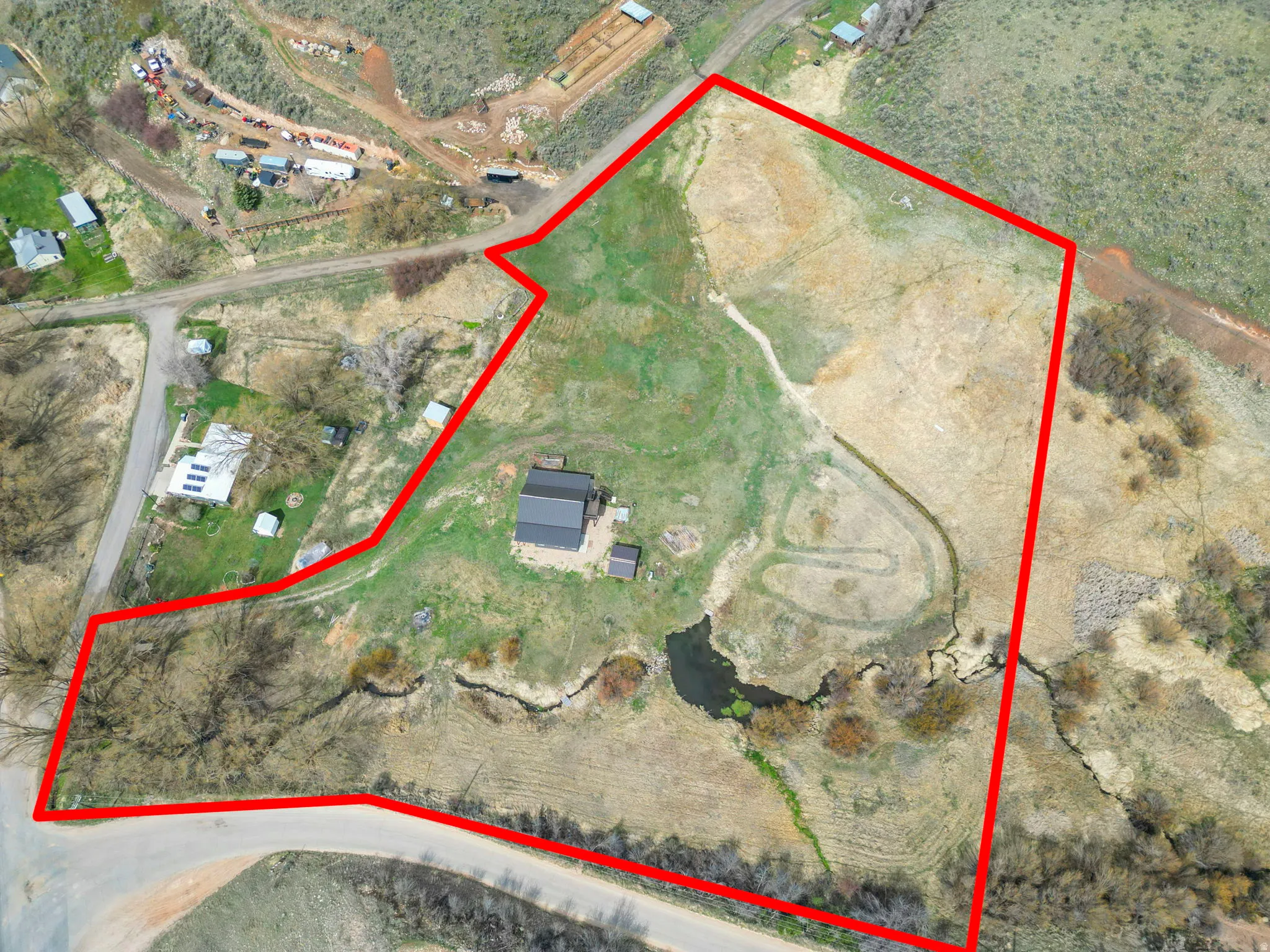 Map / location with property parcel outlined