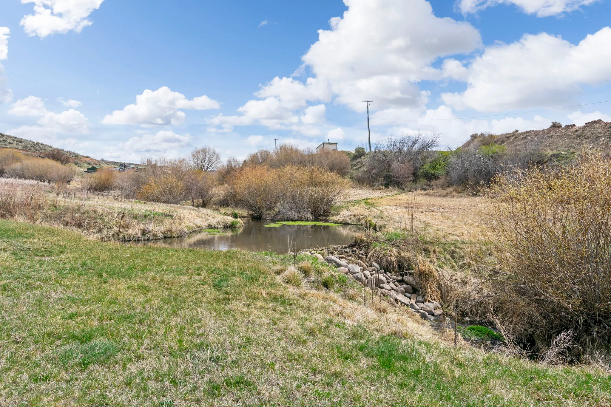 View of yard featuring a water view