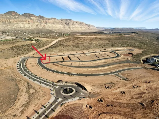 Aerial view of property's location
