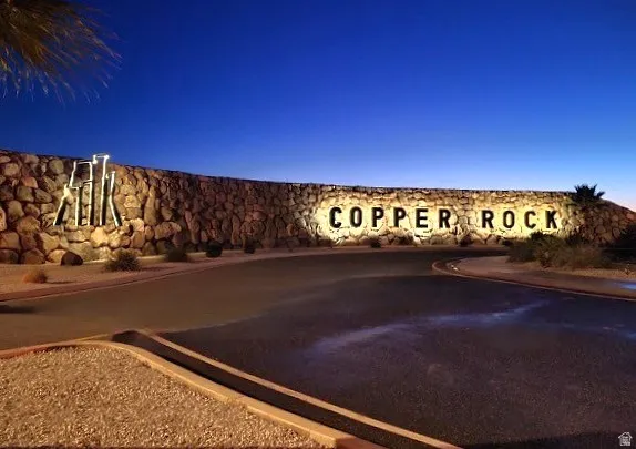 View of the Copper Rock north entrance.
