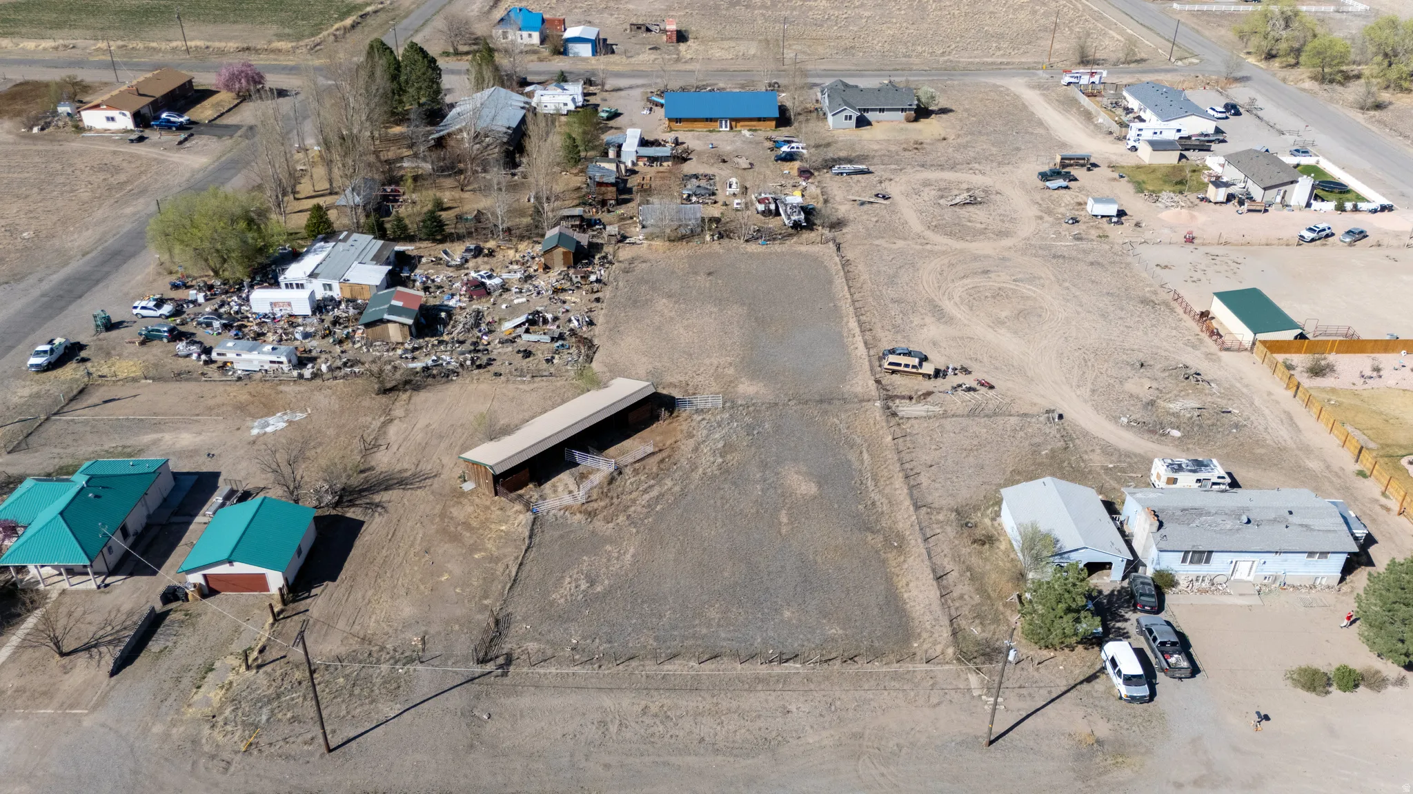 Aerial view of property's location featuring rural landscape