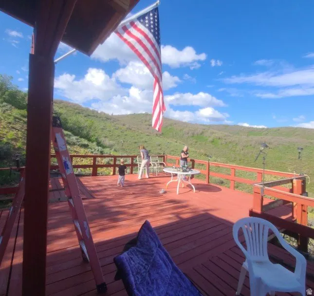View of deck