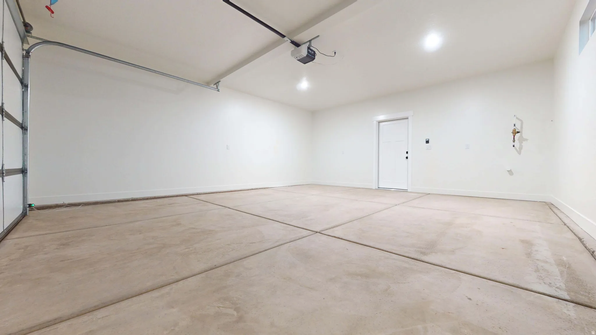 Garage with baseboards