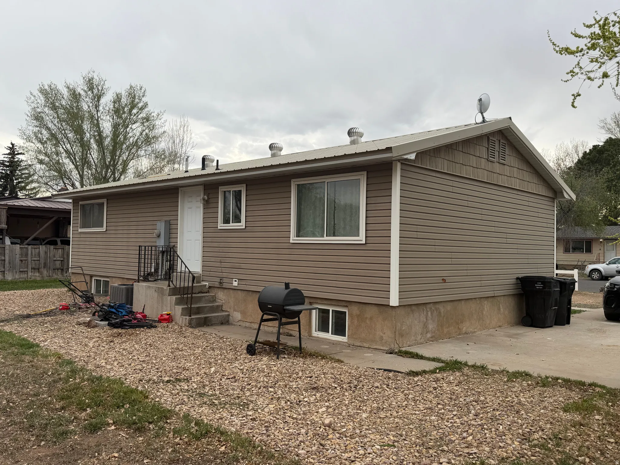 Back of property