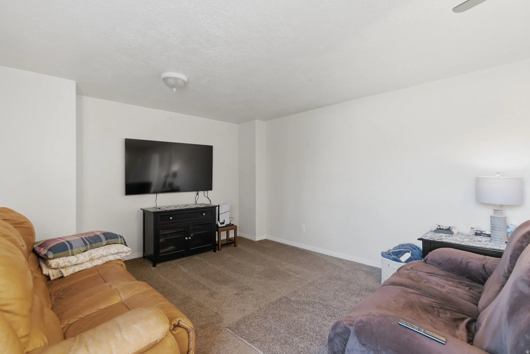 A large family room is great for family gatherings and watching your favorite shows.