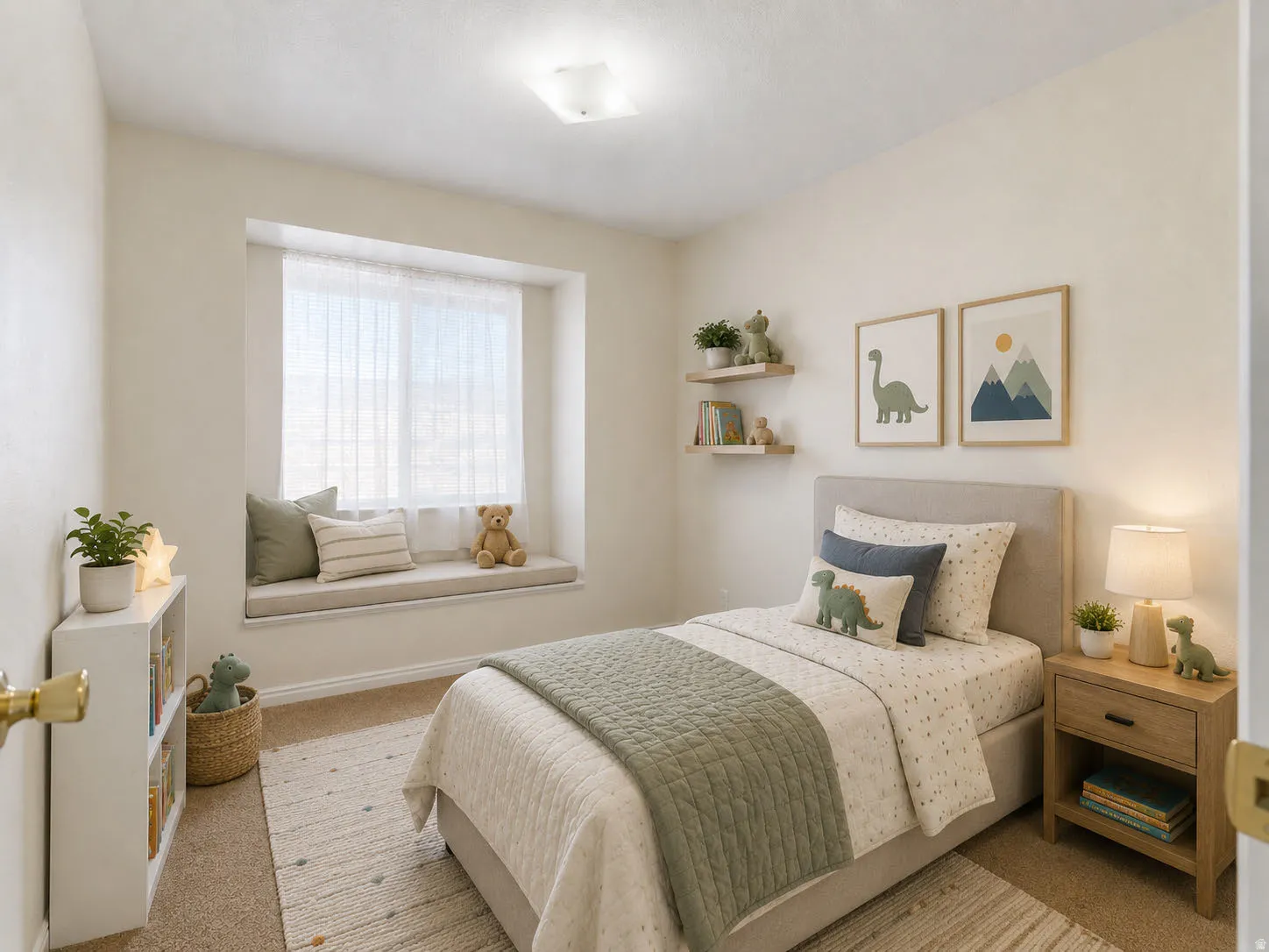 Virtually staged -  #3  Possibilities abound in this small space overlooking the backyard!!!